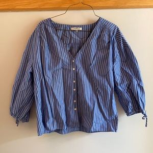 Madwell linen button up blouse